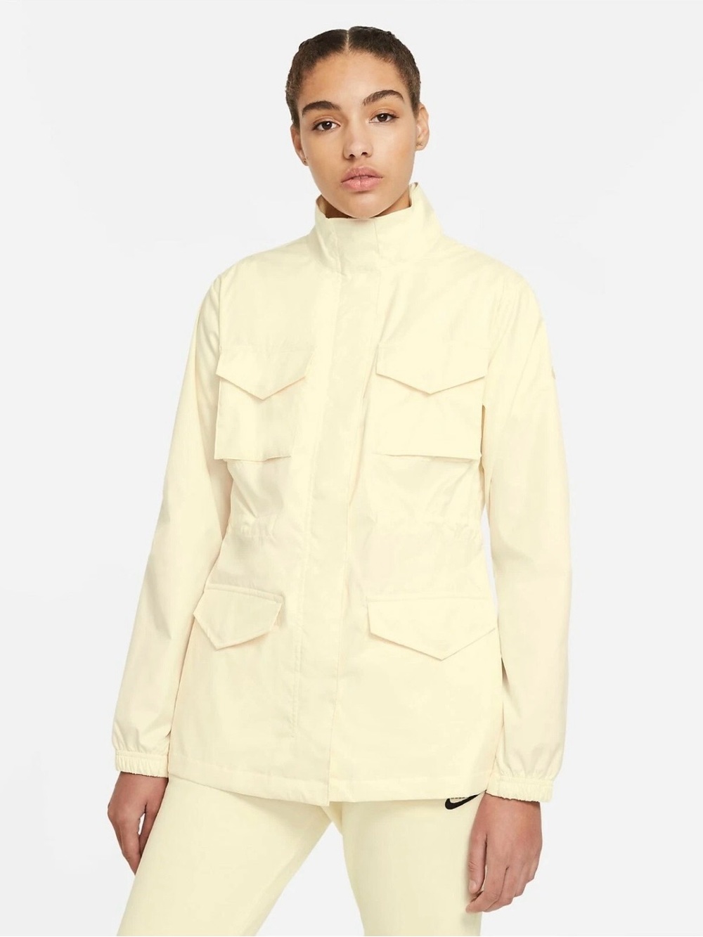 Nike Sportswear M65 Woven Funnel Neck Jacket Coconut Milk/Sesame (Pale Yellow)